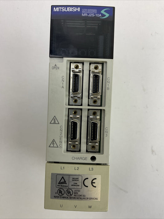 MITSUBISHI MR-J2S-10A AC SERVO DRIVE OUTPUT 170VAC 0-360HZ 1.1A