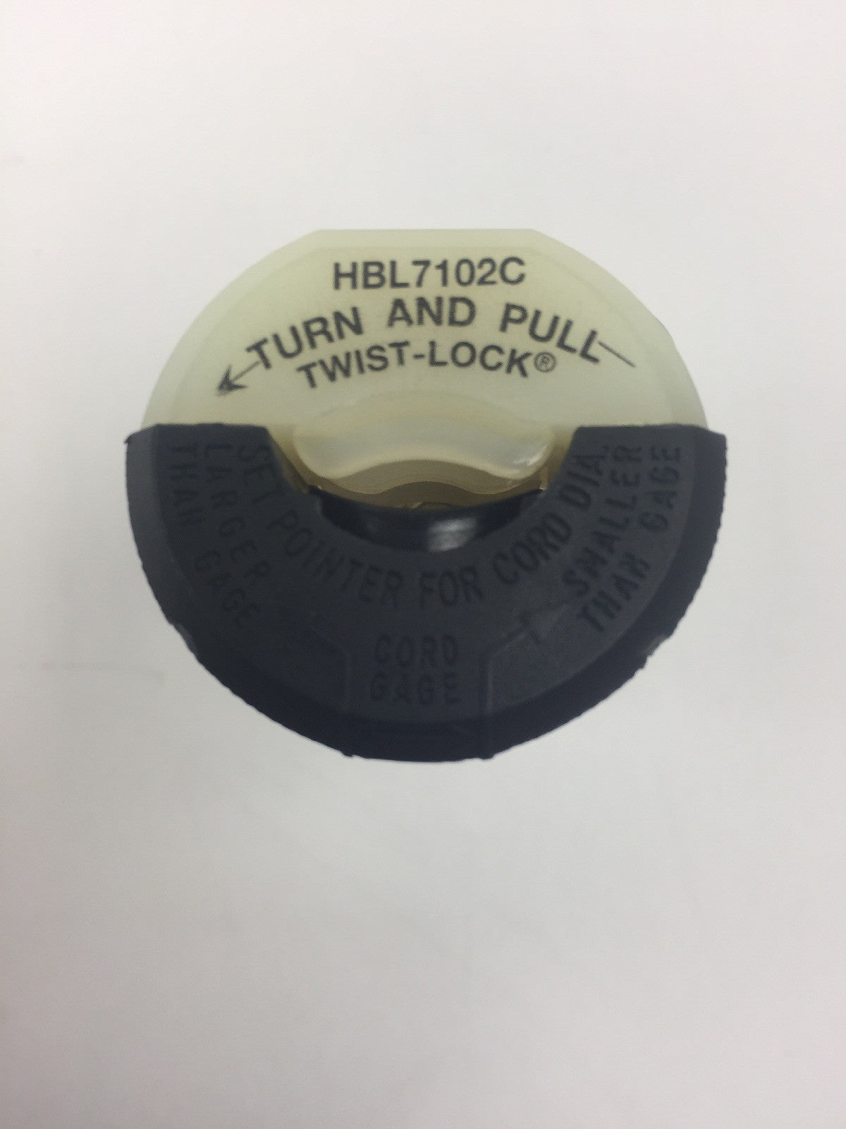 HUBBELL HBL7102C TWIST LOCK MALE PLUG 20A 250V