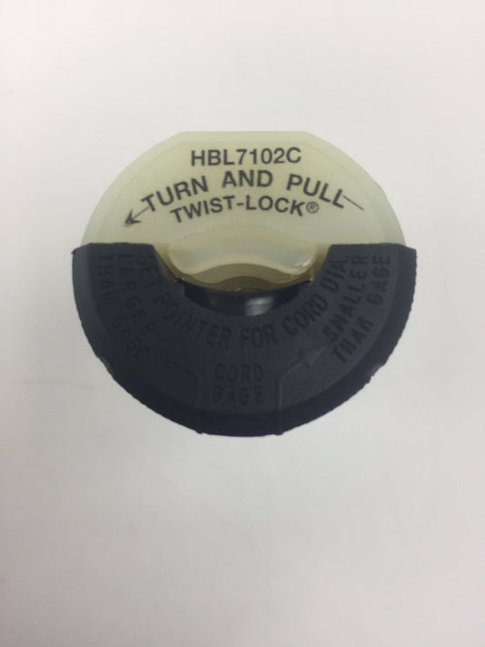 HUBBELL HBL7102C TWIST LOCK MALE PLUG 20A 250V