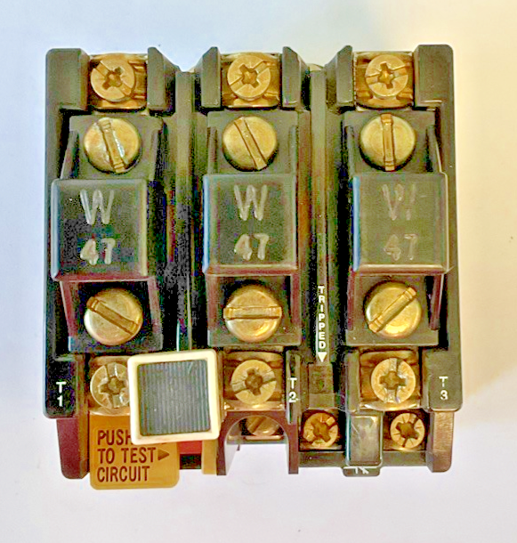 ALLEN BRADLEY 592-JOV16 OVERLOAD RELAY SER.B 600VAC W/ W47 HEATERS
