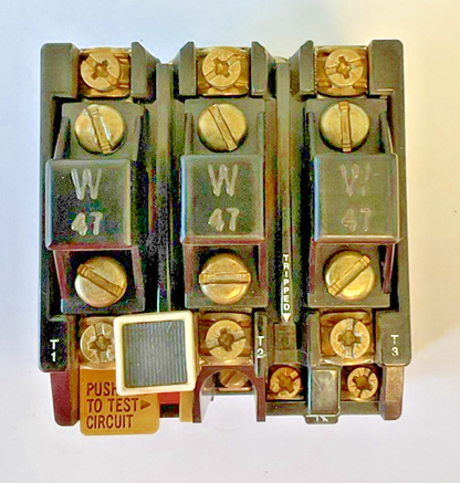 ALLEN BRADLEY 592-JOV16 OVERLOAD RELAY SER.B 600VAC W/ W47 HEATERS