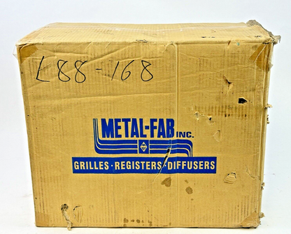 METAL-FAB **BOX OF 20** - MFFR412B - FLOOR REGISTERS - 4" X 12" - NEW IN BOX