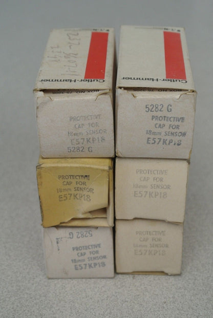 LOT of 6 / CUTLER-HAMMER E57KP18 / 18mm PROTECTIVE CAP for SENSOR / NEW SURPLUS