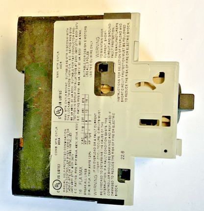 ALLEN BRADLEY 140M-D8E-C16 MOTOR PROTECTOR SER.B 16A 50/60HZ