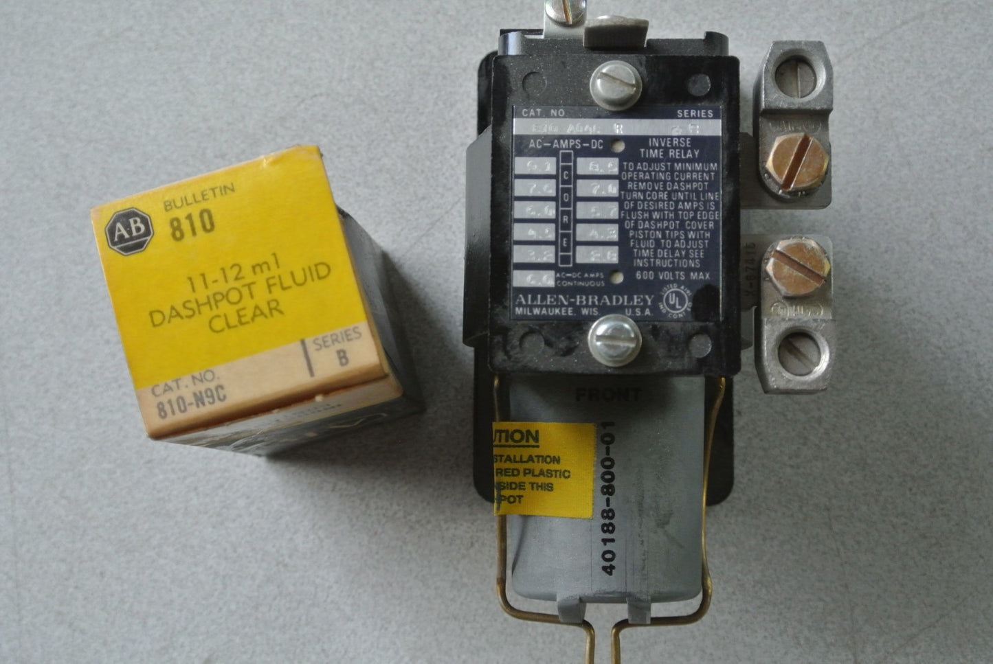 ALLEN-BRADLEY 810-A04CR Ser. B MAGNETIC OVERLOAD RELAY 600V 6A AC/DC NEW SURPLUS