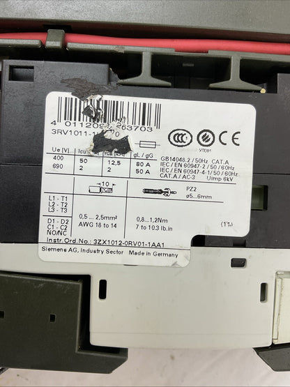 SIEMENS STARTER 3RK1301-1KB00-0AA2 3RV1011-1KA10 3RH1911-1AA01 3RK1903-0AB10