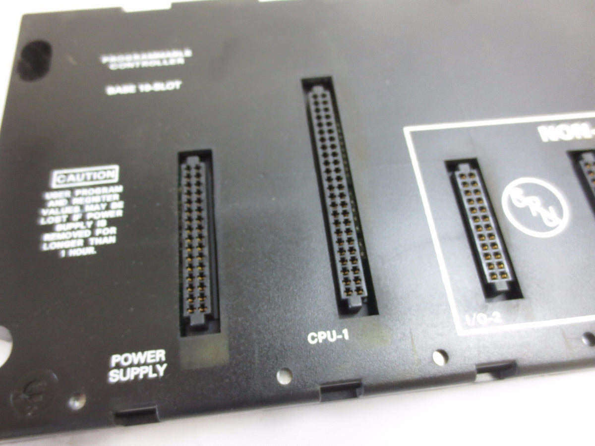 GE FANUC IC693CHS391N 10-SLOT BASE - EMI ENHANCED - CPU, POWER SUPPLY SLOTS