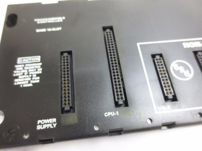 GE FANUC IC693CHS391N 10-SLOT BASE - EMI ENHANCED - CPU, POWER SUPPLY SLOTS