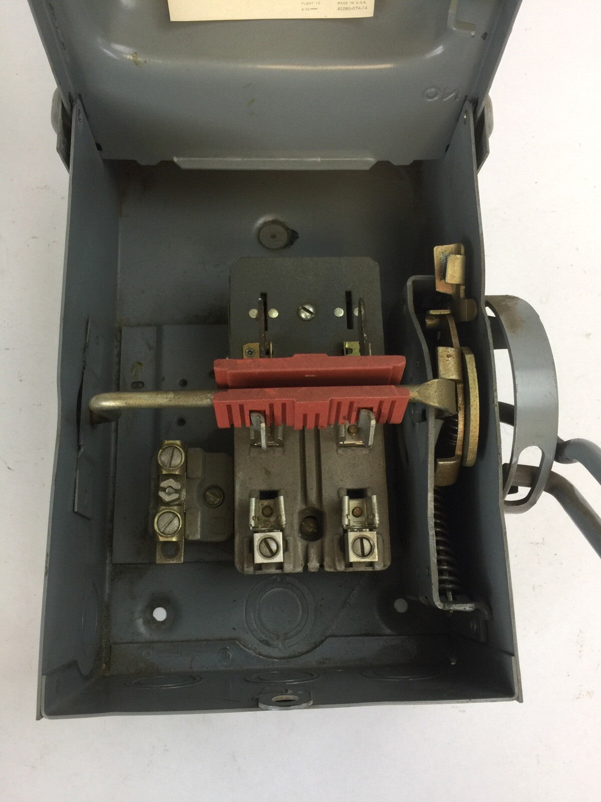 SQUARE D H221NRB SERIES D1 FUSIBLE SAFETY SWITCH 30A 240VAC 125/250VDC 2POLE