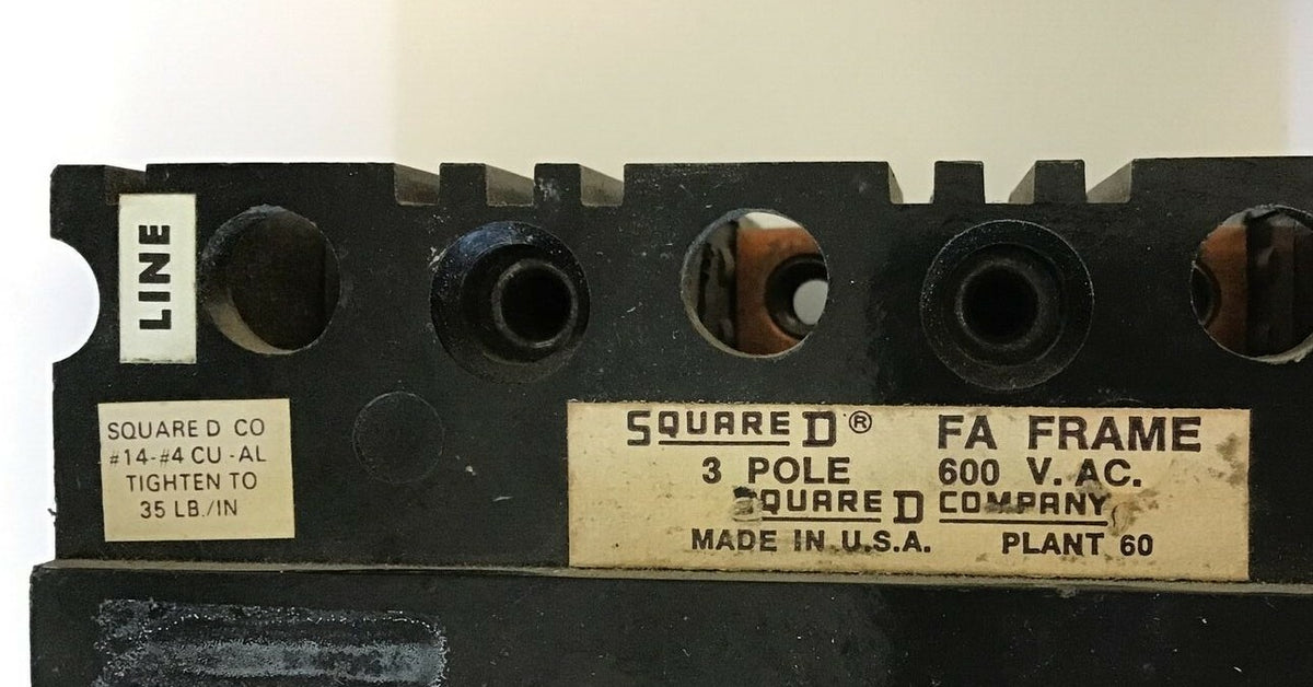 SQUARE D FHL3600712MS CIRCUIT BREAKER 7A 3POLE 600VAC
