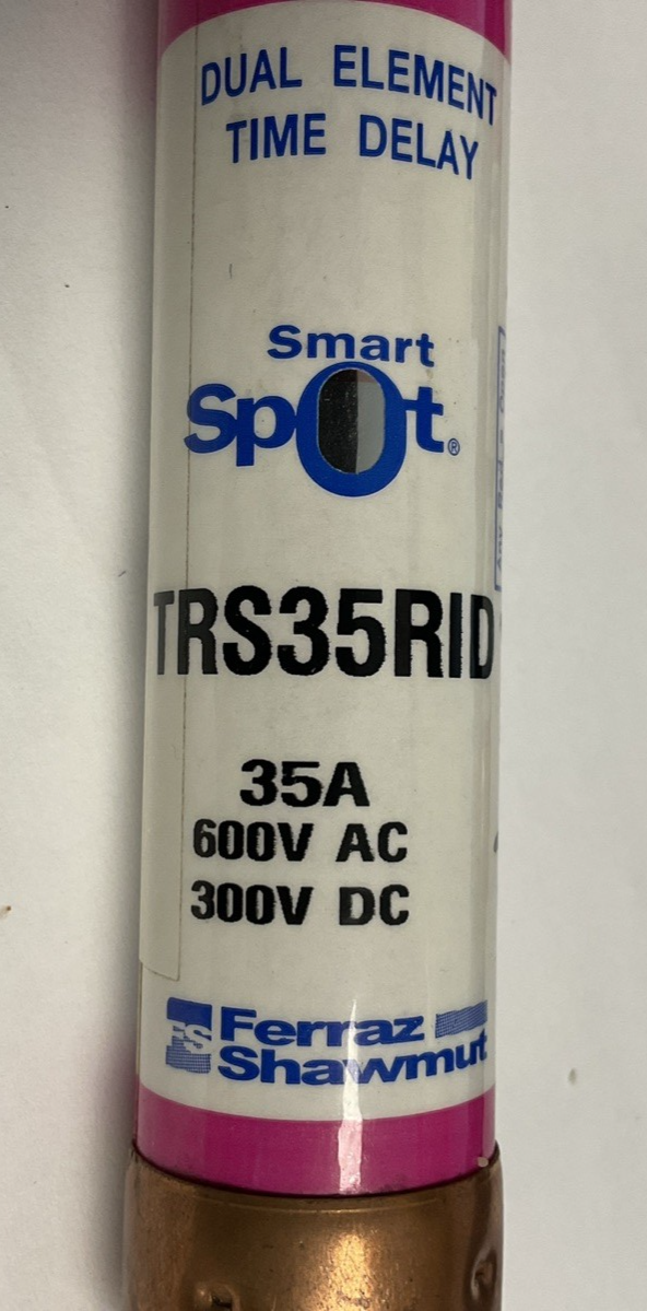 FERRAZ SHAWMUT TRS35RID SMART SPOT FUSE 600VAC 300VDC 35A ***LOTOF3***