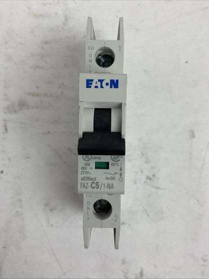 EATON FAZ-C5/1-NA-SP CIRCUIT BREAKER 5A 277VAC