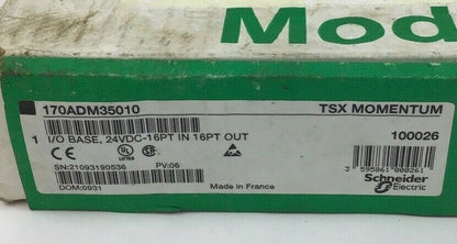 SCHNEIDER ELECTRIC 170ADM35010 I/O BASE 24VDC 16PT