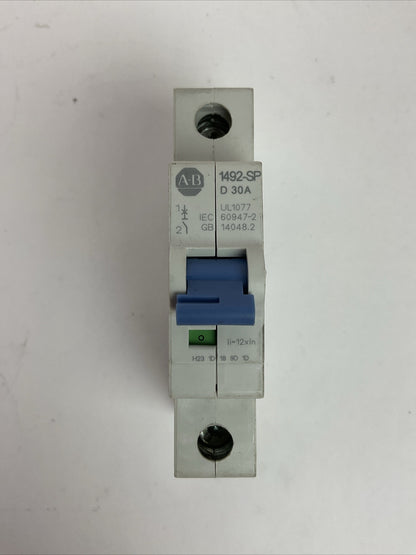 ALLEN BRADLEY 1492-SPM1D300 CIRCUIT BREAKER SER D 30A 277VAC 48VDC 1POLE