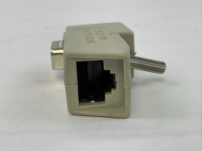 SCHNEIDER 170 XTS 020 00 MODBUS PLUS CONNECTOR DB9 TO RJ45 (LOT OF 2)