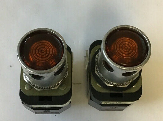 ALLEN BRADLEY 800T-PA16 AMBER PUSH BUTTON SER.T 120V 50/60HZ **(LOTOF2)**