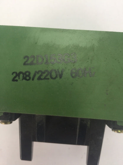 GE 22D153G3 COIL 208/220V 60HZ