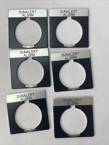 CUTLER HAMMER EATON 10250TS36B SUNALERT ALSRM LEGEND PLATE (LOT OF 6)