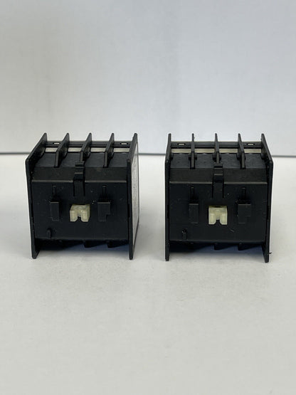 SIEMENS *2 UNITS*- 3RH1911-1HA12 AND 3RH1911-1HA13 - AUXILIARY CONTACTS