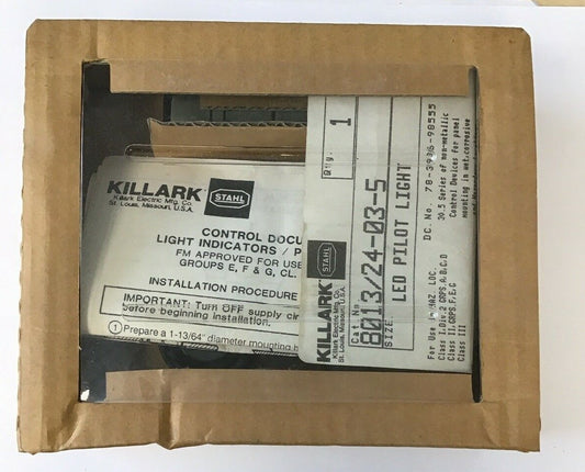 KILLARK 8013/24035 LED PILOT LIGHT GREEN 110/127VAC 30.5 SERIES