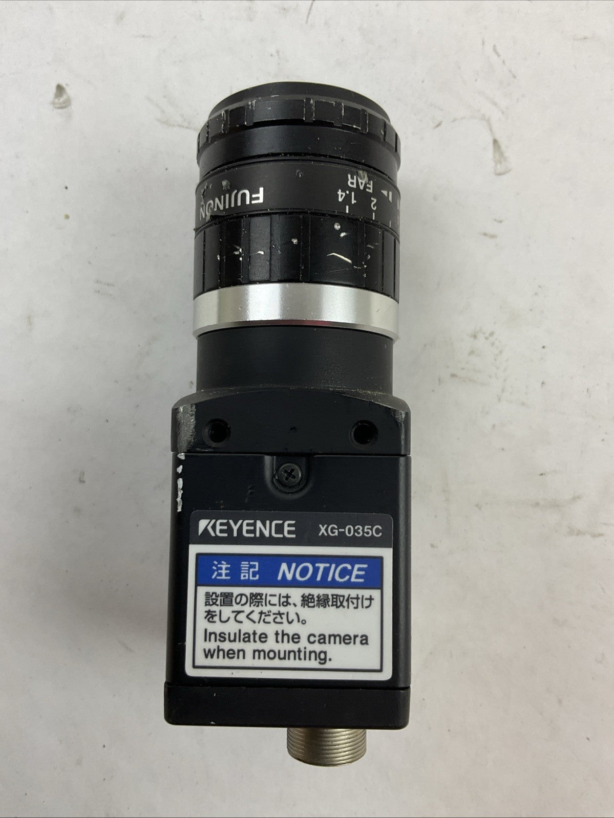 KEYENCE XG035C VGA COLOR CAMERA FUJIFILM FUJINON HF16HA-1B 1:1.4/16mm LENS