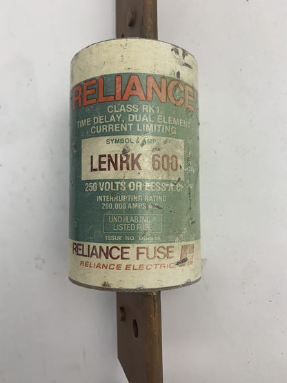 Reliance LENRK600 600A 250V Fuse "Lot of 3"