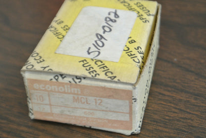 BOX of 10 / ECONOMY / FPE MCL-12 ECONOLIM FUSE / 12A / 600V