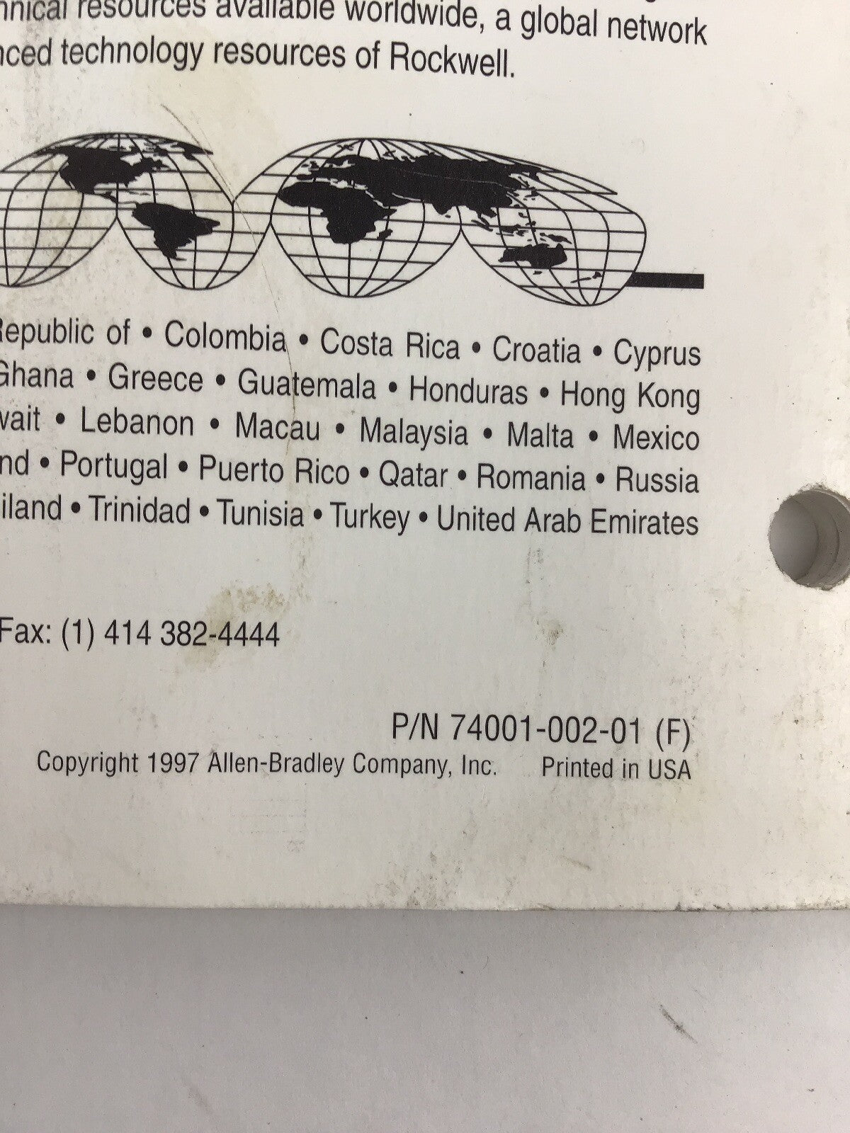 ALLEN BRADLEY 74001-002-01(F) MANUAL 1203-GD1,GK1 AND 1336-GM1