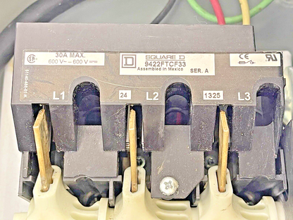 SQUARE D - 8538SBA23V02S SER. K - COMBINATION MOTOR STARTER - 30 A DISCONNECT