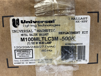 UNIVERSAL LIGHTING TECH M100MLTLC3M-500K UNIVERSAL MAGNETIC METAL HALIDE BALLAST