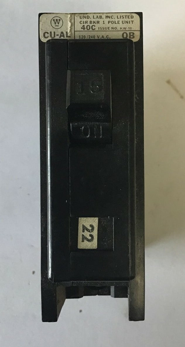 WESTINGHOUSE QB 1POLE 15A 120/240VAC ****LOTOF4****
