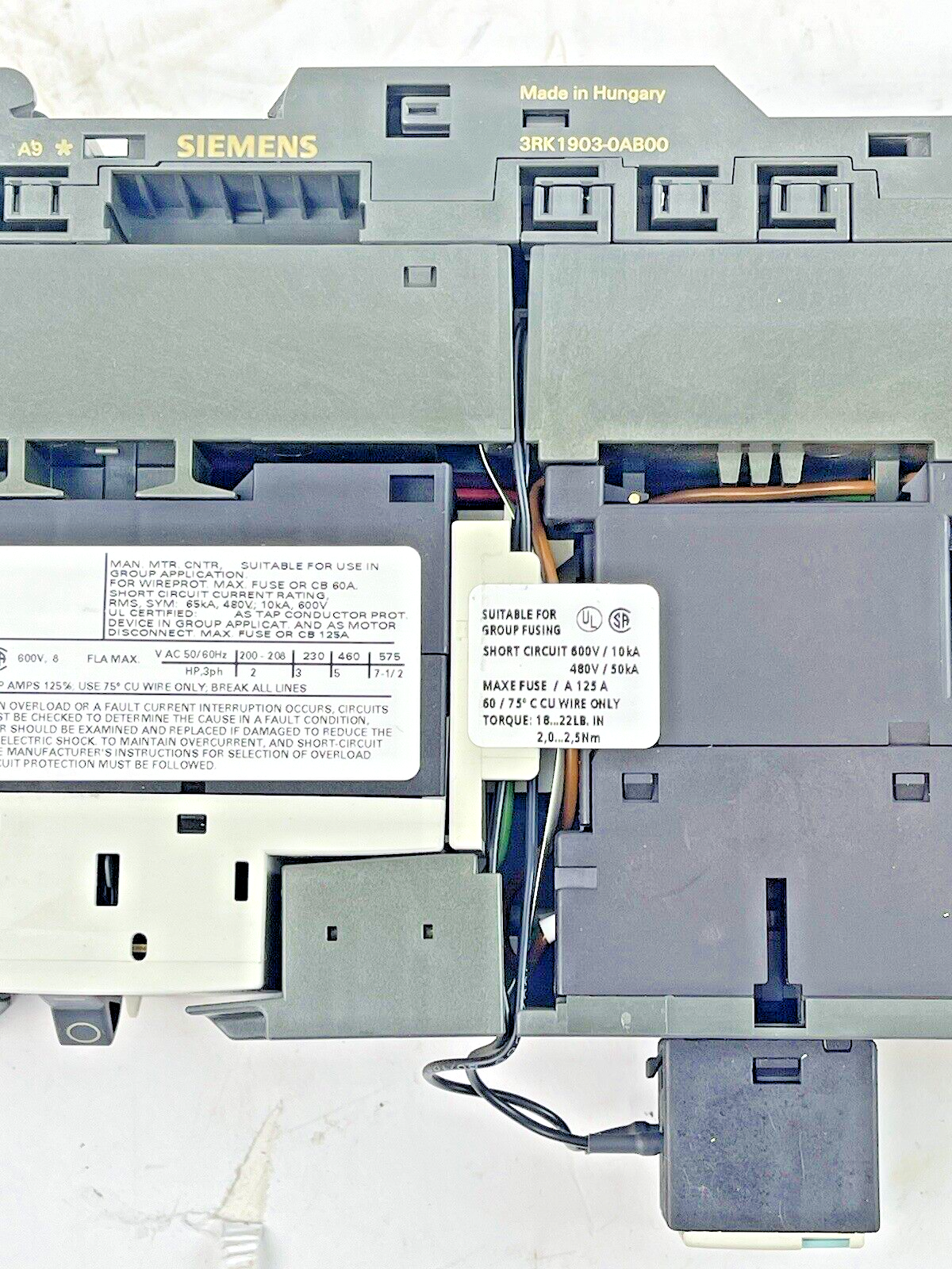 SIEMENS - 3RK1301-1HB00-0AA2/ 3RV1011-1HA10/ 3RH1911-1AA01/ 3RK 1903-0AB00