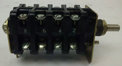 ALLEN BRADLEY J682862/7 ROTARY PILOT SWITCH, SIZE 10, 25A, 4 POSITION, 8 CIRCUIT