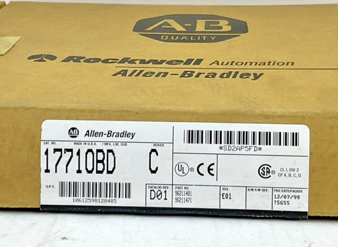 ALLEN BRADLEY 1771-OBD OUTPUT MODULE 10-60VDC REV.D01 SER.C