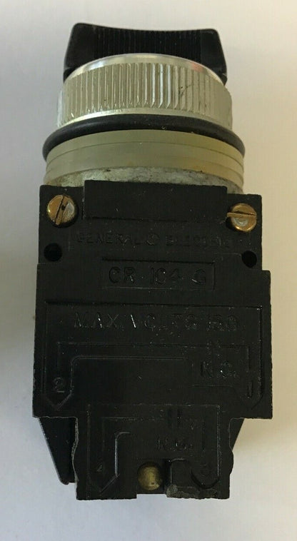 GENERAL ELECTRIC CR104B222 SELECTOR SWITCH 3POS 150V BLACK