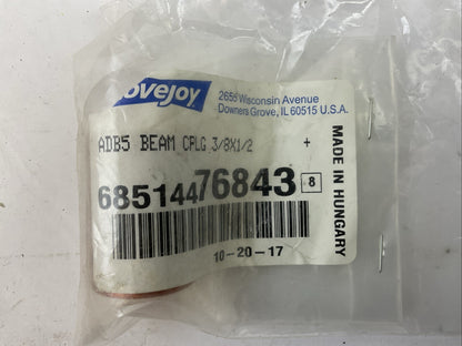 LOVEJOY 68514476843 ADB5 BEAM CPLG 3/8X1/2 FLEXIBLE CLAMP HUB