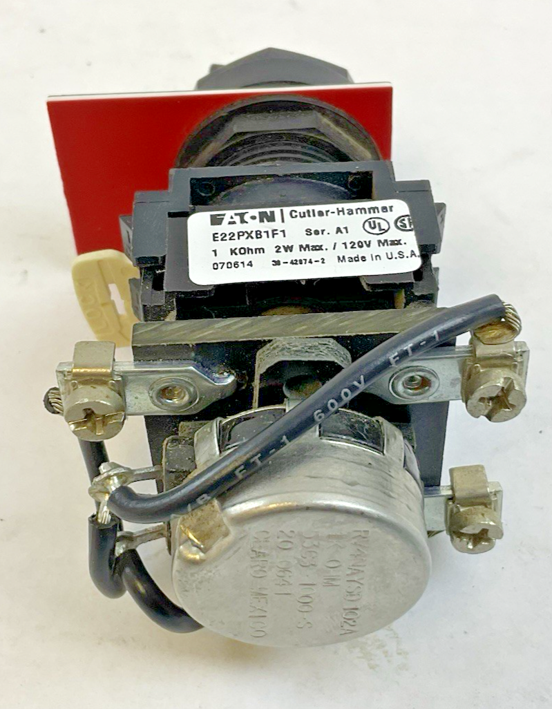 EATON CUTLER-HAMMER E22PXB11 1K POTENTIOMETER MANUAL SPEED CONTROL KNOB 120V