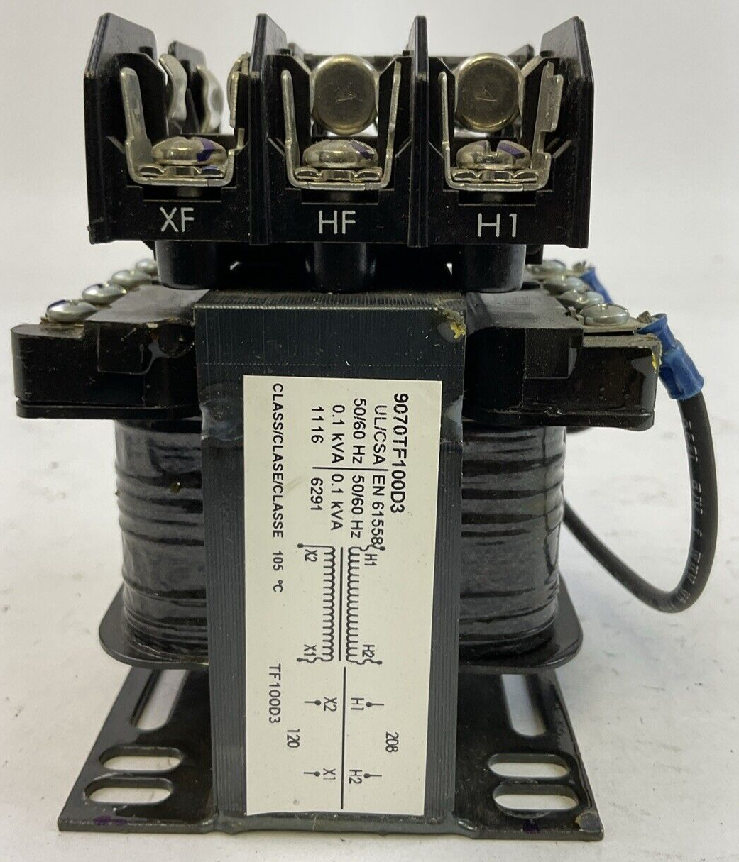 SQUARE D 9070TF100D3 TRANSFORMER 50/60HZ 0.1kVA