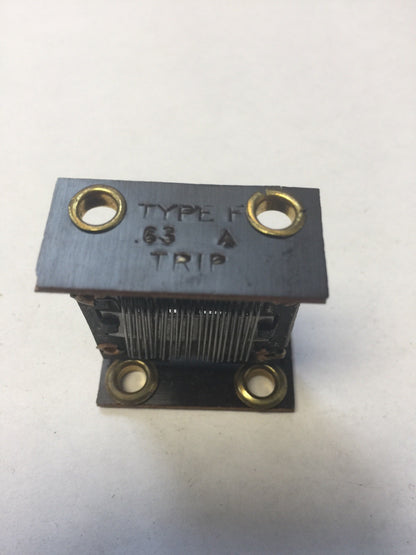 FEDERAL TYPE F HEATERS TRIP RATING .63 AMPS (LOT OF 2)