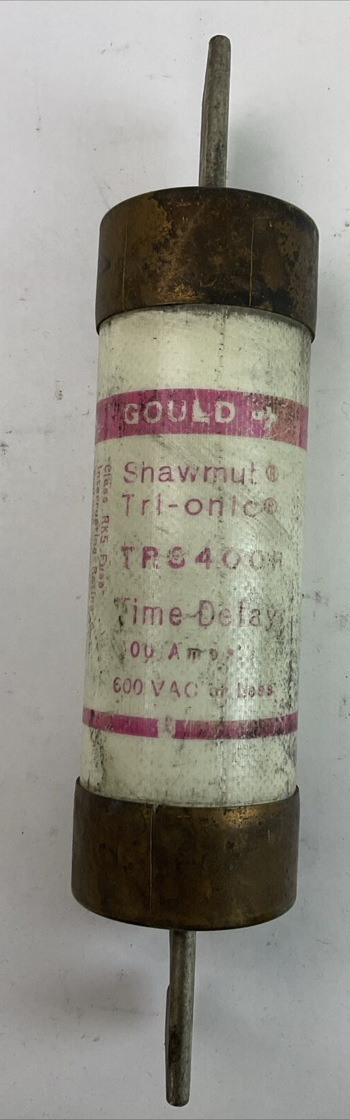 GOULD SHAWMUT TRS400R TRI-ONIC TIME DELAY FUSE 600VAC 400AMP