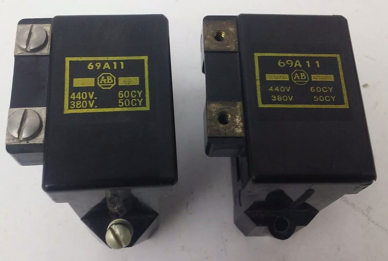 ALLEN BRADLEY 69A11, COIL, 440V @ 60HZ, 380V @ 50HZ,SIZE 00, SER. K, LOT OF 2
