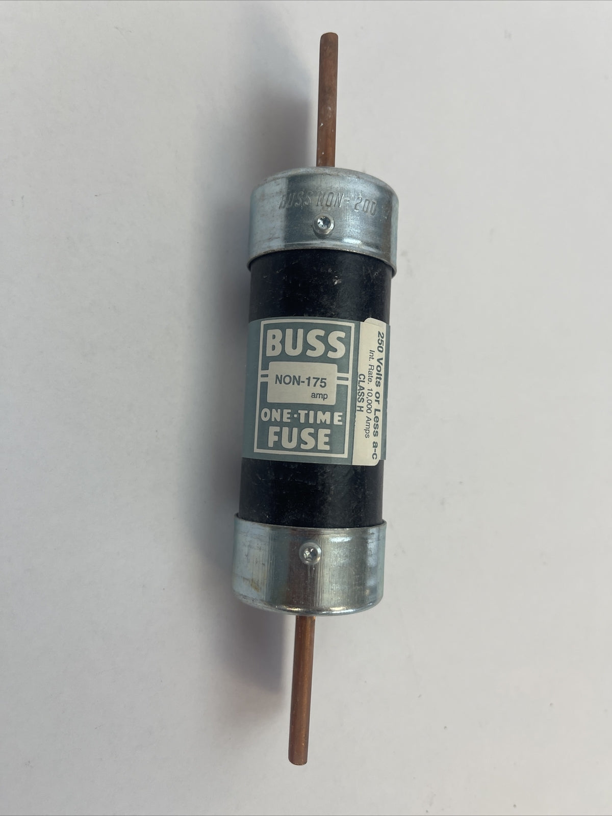 BUSS NON-175 ONE-TIME FUSE 175AMPS 250VAC (LOT OF 3)