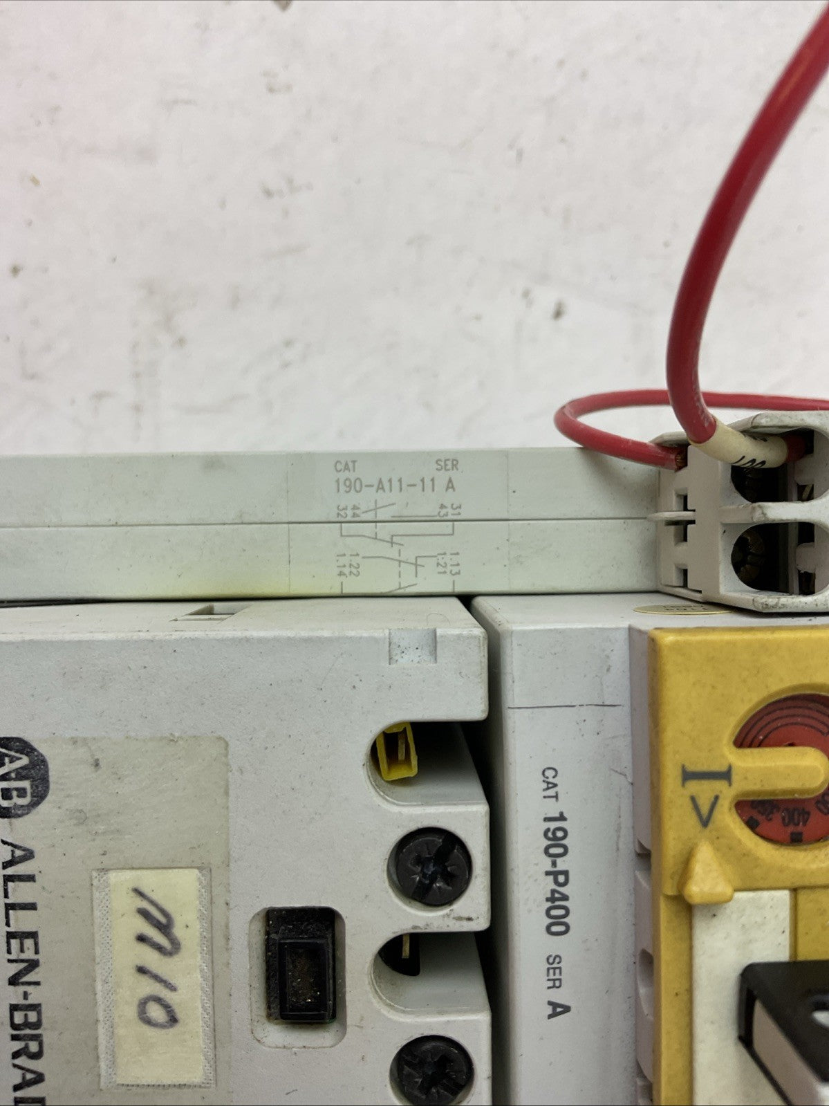 ALLEN BRADLEY STARTER 190-A40 COIL 120V 190-P400 190-T11-11 190-A11-11 190-CPS40