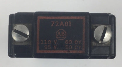 ALLEN BRADLEY 72A01 COIL 110V 60CY 95V 50CY