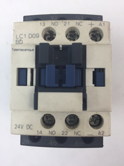 TELEMECANIQUE LC1D09BD CONTACTOR 24 VDC LAD4TBDL 5-24V