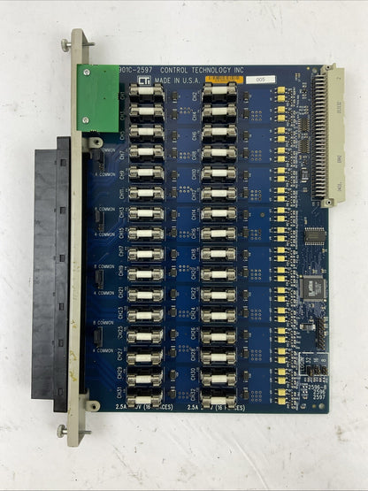 CONTROL TECHNOLOGY INC 901C-2597 32 PT DC OUTPUT MODULE 2.5A 250V (16 PLACES)