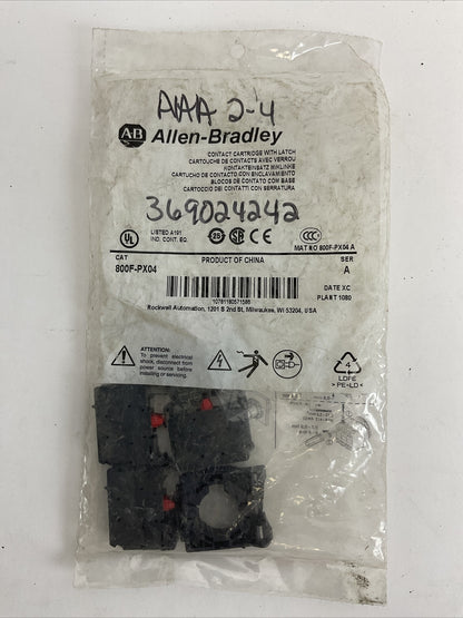ALLEN BRADLEY 800F-PX04 CONTACT CARTRIDGE WITH LATCH SER A