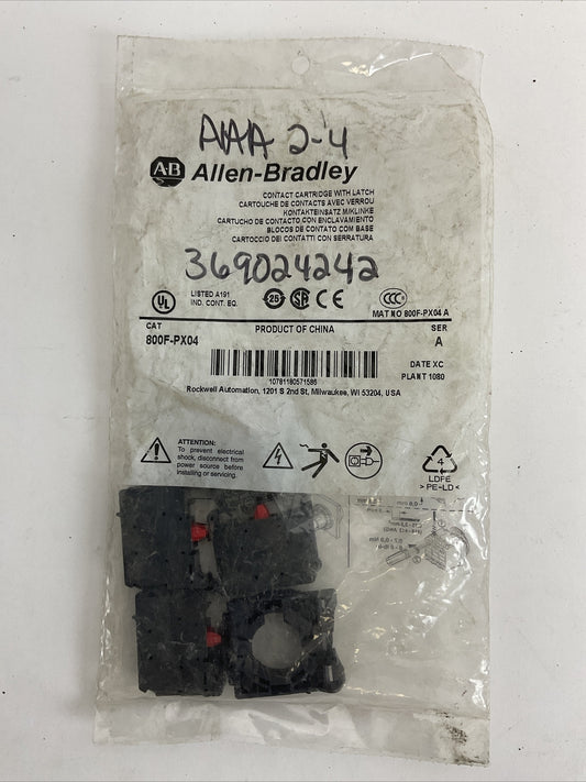 ALLEN BRADLEY 800F-PX04 CONTACT CARTRIDGE WITH LATCH SER A