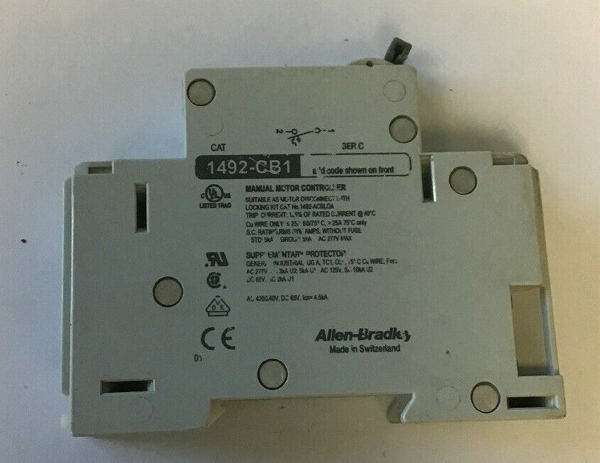 ALLEN BRADLEY 1492-CB1 G300 SER. C 30A 277V 5HP CURCUIT BREAKER