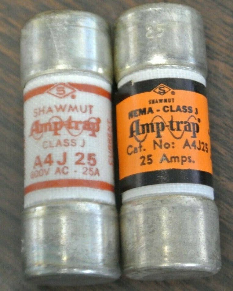 SHAWMUT A4J25 AMP-TRAP® FUSE / 25A / 600V / NEW SURPLUS / EACH